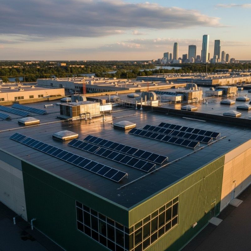 Roof Solar Installation detail